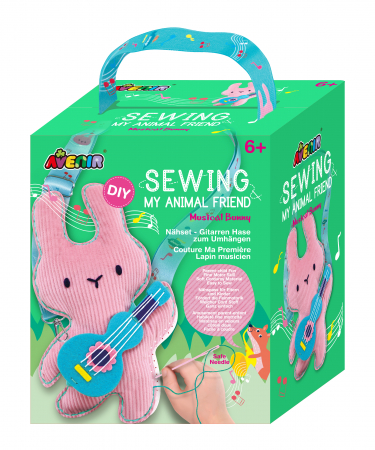 Cadouri copii Paste - Set de cusut Prietenul Meu Animal - Iepuras Muzical