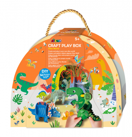 Idei de cadouri sub 150 de lei - Set de joaca creativa DIY, portabil - Lumea Dinozaurilor