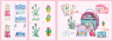 Set de joaca creativa si libera, portabil - Casa Domnisoarei Iepuras [4]