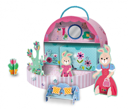 Set de joaca creativa si libera, portabil - Casa Domnisoarei Iepuras [1]