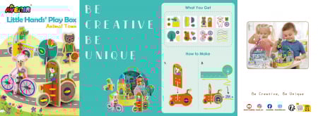 Set de joaca creativa si libera, portabil - Orasul Animalelor [3]