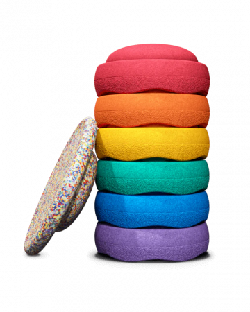 Jucarii Educative - Set de joaca Stapelstein®  Rainbow Classic