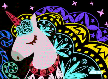 Set de razuit - 4 Unicorni magici [5]