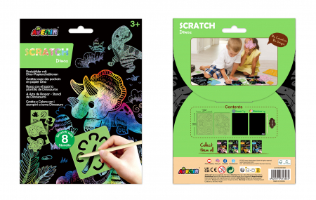 Set de razuit cu sabloane -Dinozauri [5]