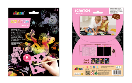 Set de razuit cu sabloane - Unicorni [10]