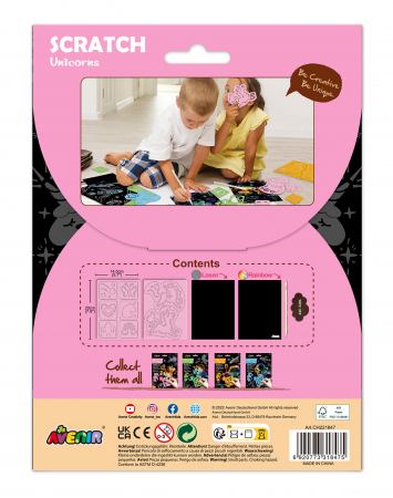 Set de razuit cu sabloane - Unicorni [4]