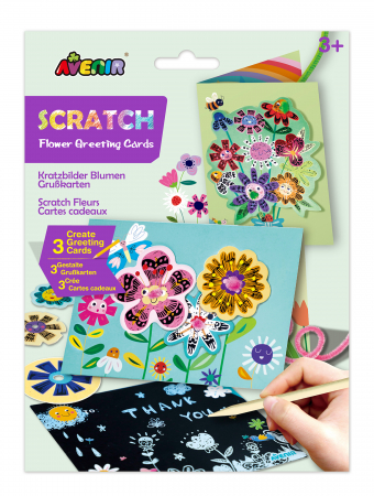 Jucarii creative - Set de razuit si realizat Felicitari - Flori
