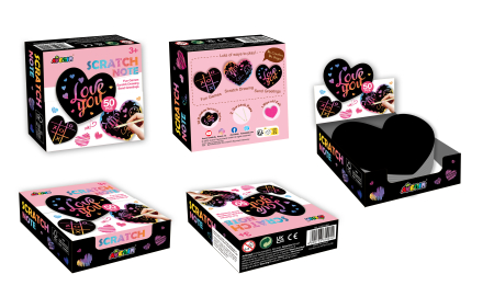 Set de razuit - Notite in forma de Inima - 50 de cartonase [9]