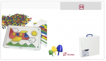 Set didactic mozaic 10 mm pentru 6 copii Miniland [0]