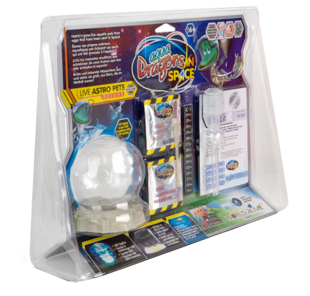 Cadouri Baieti - Set educativ STEM - AQUA DRAGONS® - Habitat Lumea subacvatica - acvariu asteroid Deluxe cu LED-uri