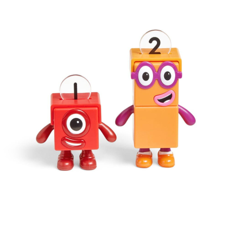 Set figurine Numberblocks - Aventuri pe bicicleta cu Unu & Doi [2]
