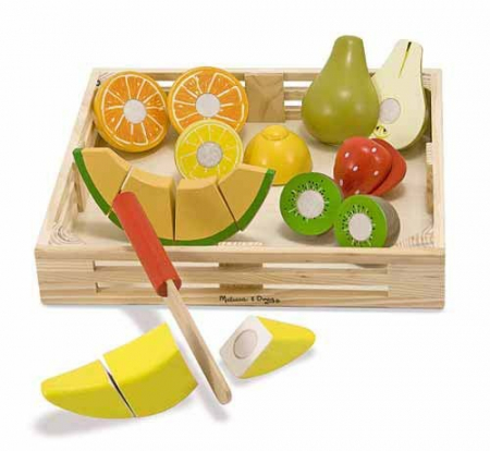 Set fructe lemn pentru taiat - Melissa & Doug [2]