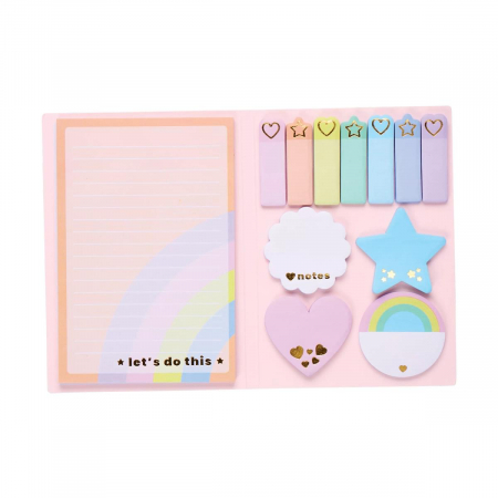 Set index si notite autoadezive - Curcubee pastel [1]
