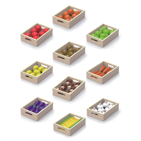 Set ladite cu fructe si legume din lemn, Viga [11]
