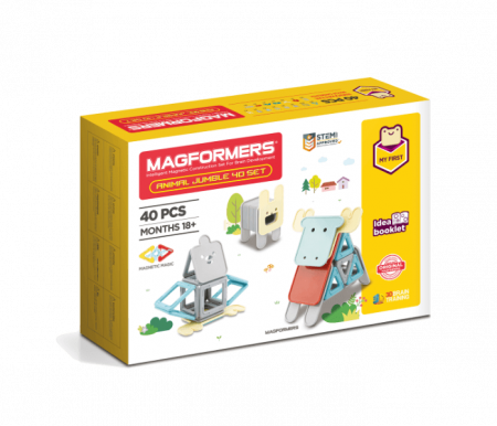 Jucarii creative - Set magnetic de construit- Magformers Animale, 40 piese