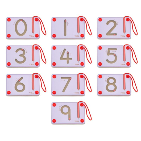 Set magnetic de scriere - Cifre, Viga [1]
