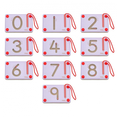 Set magnetic de scriere - Cifre, Viga [2]