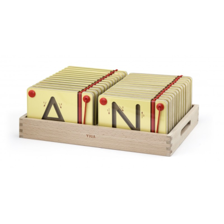 Jucarii Lingvistice - Set magnetic de scriere - Litere mari, Viga