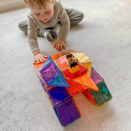 Set magnetic Magblox - 101 piese magnetice de constructie transparente [6]