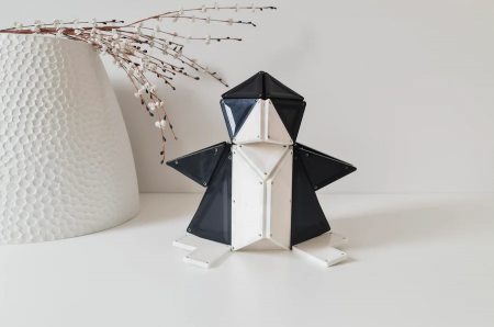 Set magnetic Magblox - 92 piese magnetice de constructie Monocrom Alb&Negru [2]