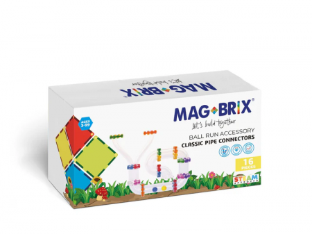 Joaca Libera - Set conectori pentru circuitul cu bile Magbrix Marble Run
