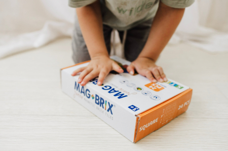Set magnetic Magbrix Junior 24 piese patrate - compatibil cu caramizi de constructie tip Lego Duplo® [2]
