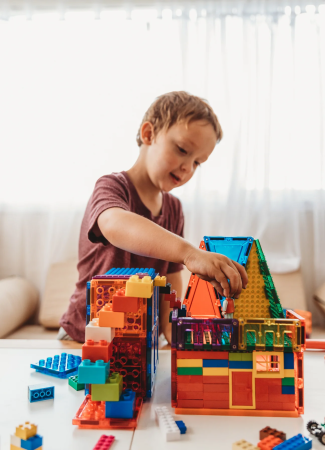 Set magnetic Magbrix Junior 24 piese patrate - compatibil cu caramizi de constructie tip Lego Duplo® [4]