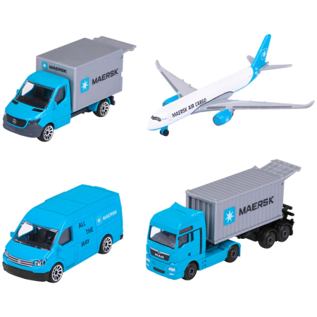 Set Majorette MAERSK Logistic cu 4 vehicule [0]