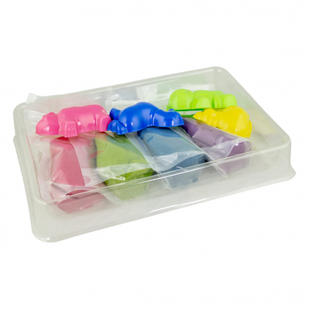 Set Nisip Kinetic 4 culori cu accesorii - Ferma [2]