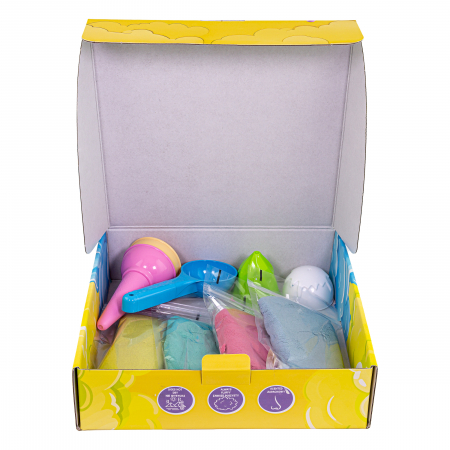 Set Nisip pufos 4 culori cu accesorii - Inghetata [2]