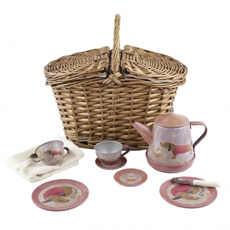 Bucatarii - Set pentru ceai muzical in cos picnic, Catelusii muzicali, Egmont Toys