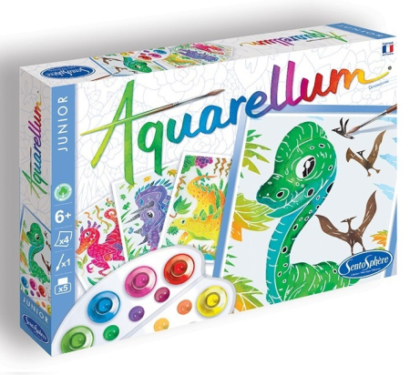 Varsta 7-10 ani - Set pictura - Aquarellum Junior Dinozauri - Sentosphere