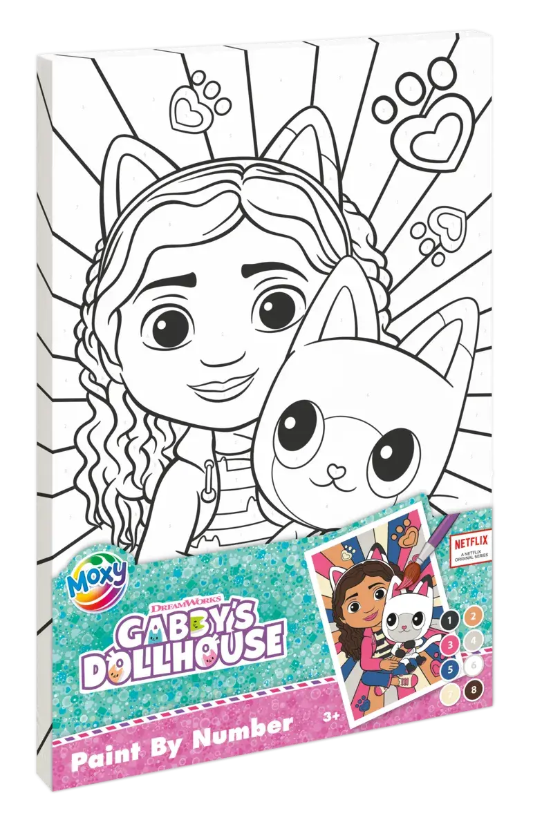 Desen si pictura - Set pictura pe numere - Gabby's Dollhouse