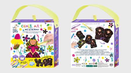 Set portabil de desen cu creta, Haku Yoka – Imbraca Printesa [16]