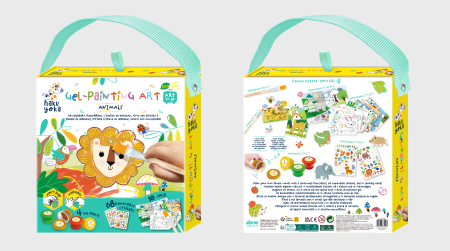 Set portabil de pictura cu gel Haku Yoka - Animale [18]