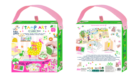 Set portabil de ștampile Haku Yoka - Animalutele mele dragi [14]