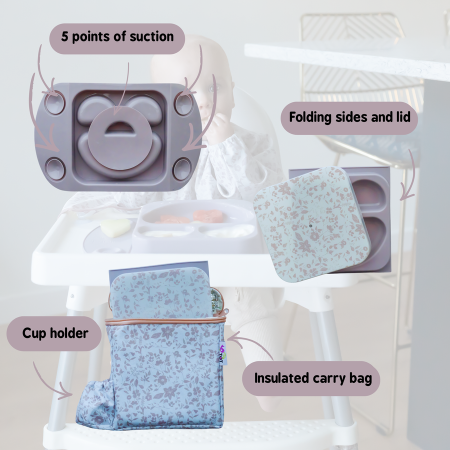 Set premium diversificare - Fleur Jardin (sand/mauve) [6]
