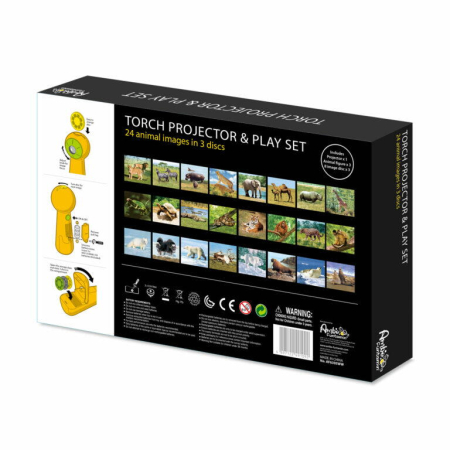 Set proiector tip lanterna & 3 figurine - Animalute [3]