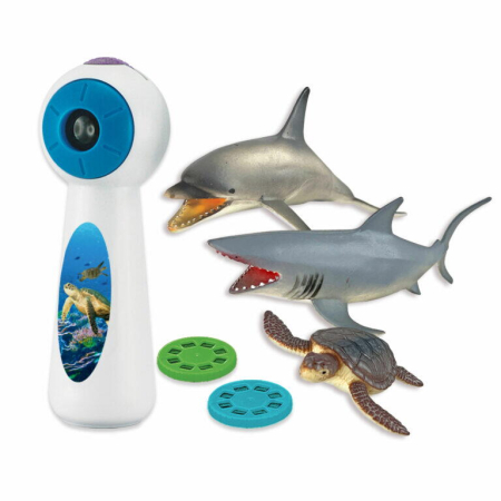 Set proiector tip lanterna & 3 figurine - Animalute marine [2]