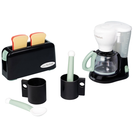 Jucarii de rol - Set Smoby Tefal Breakfast negru