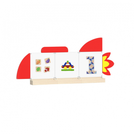 Jucarii Educative - Set table de scris magnetice, Racheta, Viga