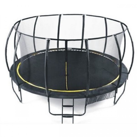 Set trambulina 427 cm cu plasa si scarita Ookee Jump Carbon [1]