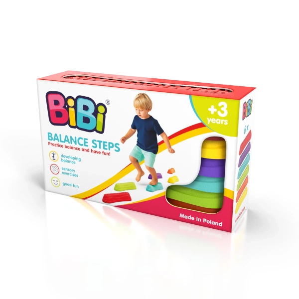 Jucarii Bebe - Set trepte senzoriale BiBi Balance Steps, 6 piese