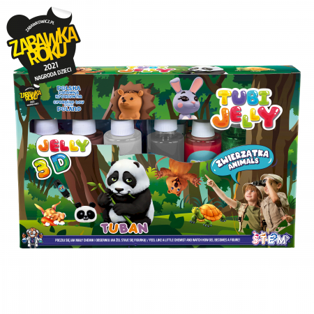 SET TUBI JELLY (gel modelator) cu 6 culori – ANIMALE [1]