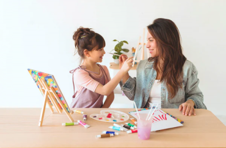 Set vopsele acrilice Paintology, 12 culori clasice si 2 pensule [6]