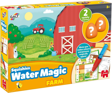 Jucarii creative - Set Water Magic de colorat: La ferma cu Squishies