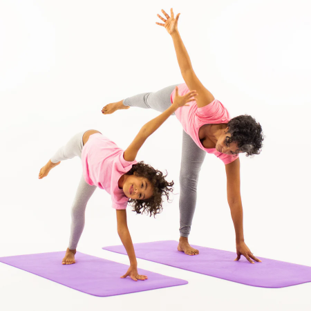 Set Yoga Mama-Copil, saltele asortate si carduri incluse - Cloud, mov [1]