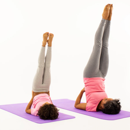 Set Yoga Mama-Copil, saltele asortate si carduri incluse - Cloud, mov [5]