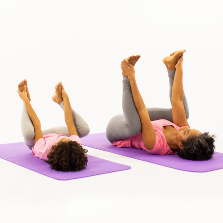Set Yoga Mama-Copil, saltele asortate si carduri incluse - Cloud, mov [6]