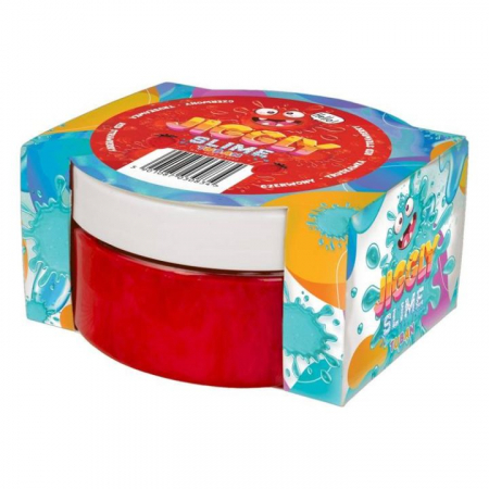 Jocuri educative - Slime in cutie JIGGLY SLIME ,   capsuni, 200 g